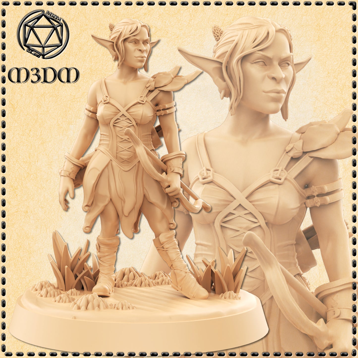 Dungeons & Dragons Female Goblin Archer Miniature