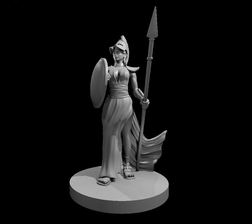 Dungeons & Dragons Female Greek Paladin Miniature