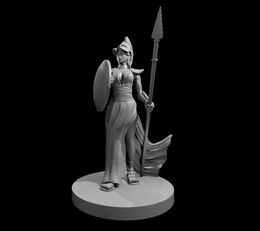Dungeons & Dragons Female Greek Paladin Miniature
