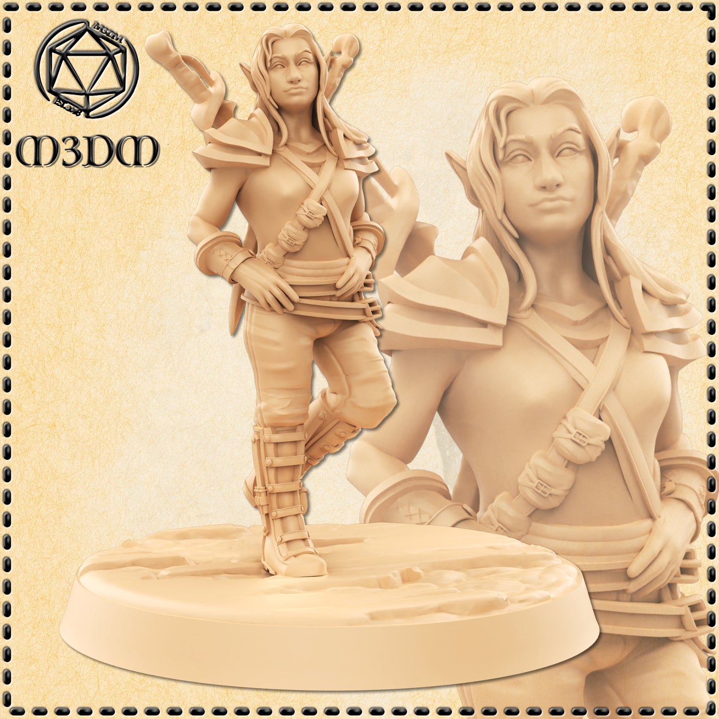 Dungeons & Dragons Female Halfling Rogue Miniature