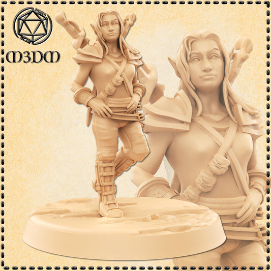 Dungeons & Dragons Female Halfling Rogue Miniature