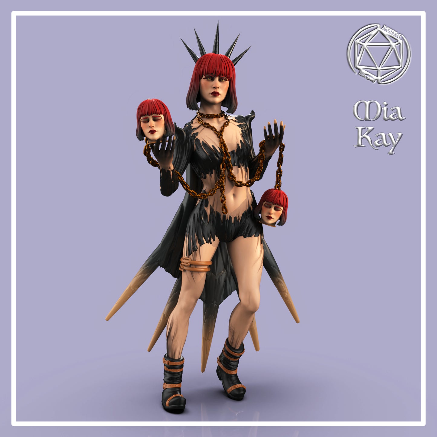 Dungeons & Dragons Female Necromancer Miniature