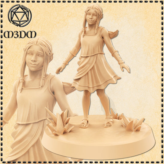 Dungeons & Dragons Female Orc Child Miniature