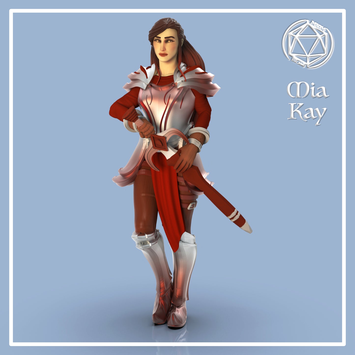 Dungeons & Dragons Female Human Paladin Miniature