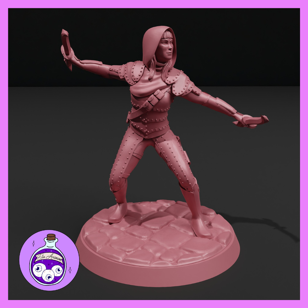 Dungeons & Dragons Female Elf Rogue Miniature