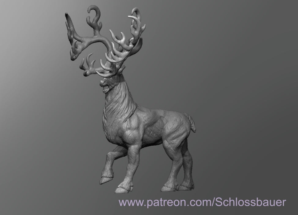 Dungeons & Dragons Ferocious Reindeer Miniature