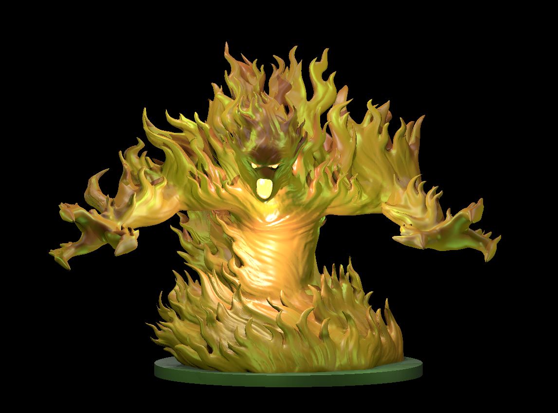 Dungeons & Dragons Fire Elemental Miniature