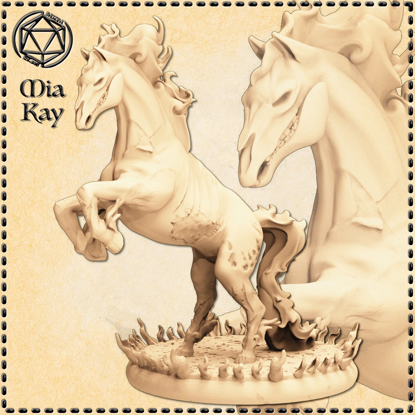 Dungeons & Dragons Fire Horse Miniature