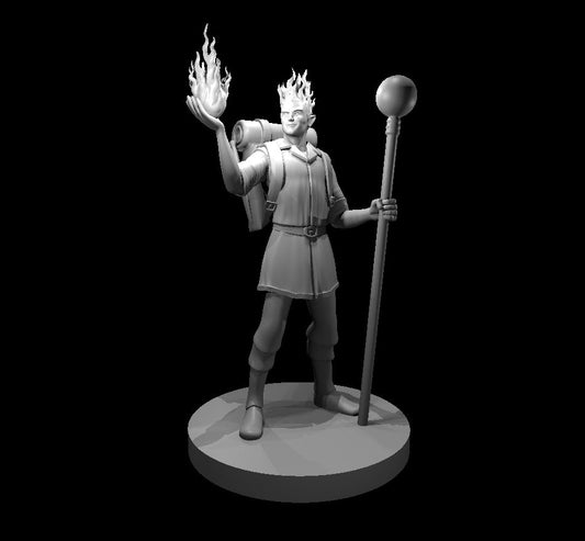 Dungeons & Dragons Fire Sorcerer Male Miniature