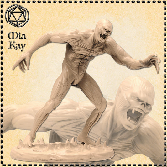 Dungeons & Dragons Flayed Ghoul Miniature