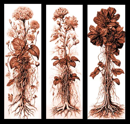 Flowers and their roots