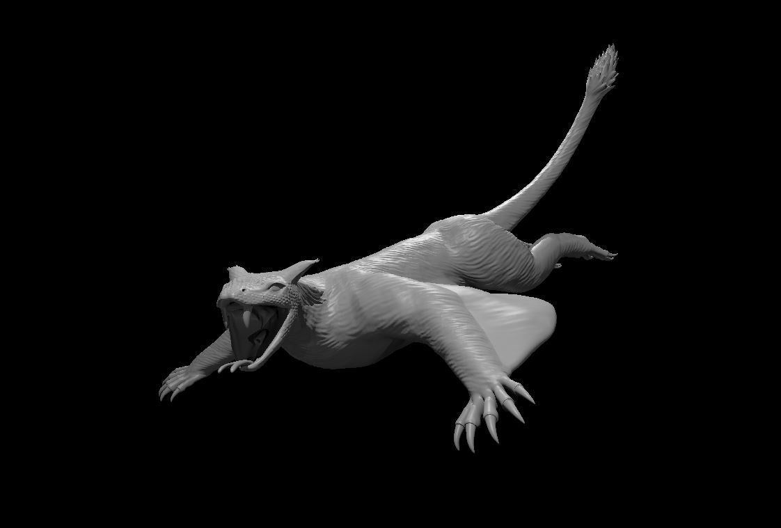 Dungeons & Dragons Flying Cat Lizard Miniature