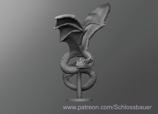 Dungeons & Dragons Flying Snake Miniature