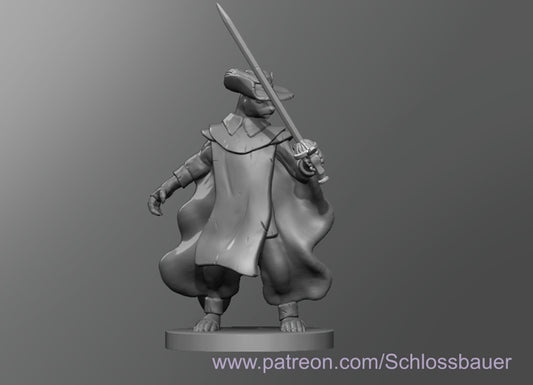 Dungeons & Dragons Flying Squirrel Fencer Miniature