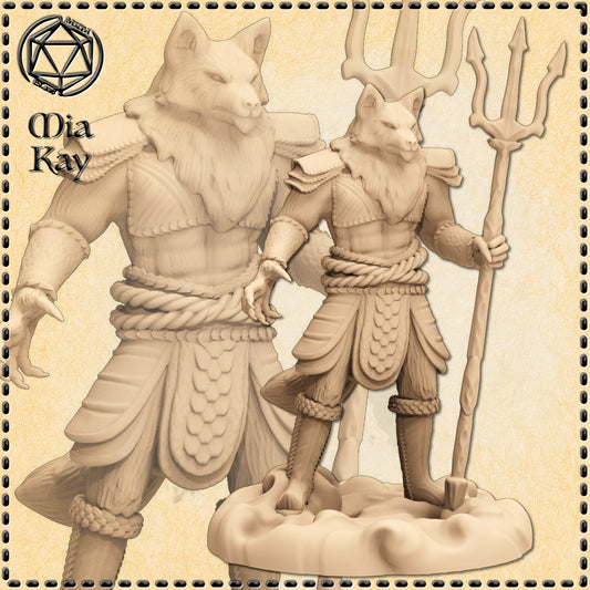 Dungeons & Dragons Fox Samurai Miniature