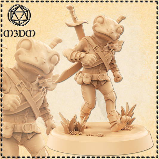 Dungeons & Dragons Frogfolk Ranger Miniature