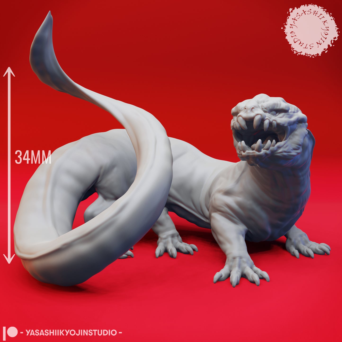 Dungeons & Dragons Frost Salamander Miniature