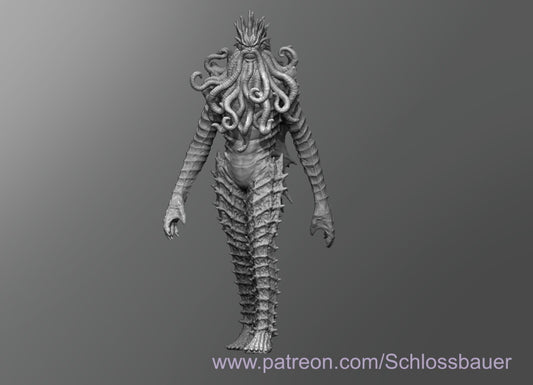 Dungeons & Dragons Gargantuan Deep One Miniature