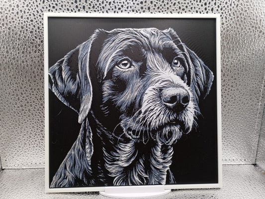 German Wirehaired Pointer Hueforge