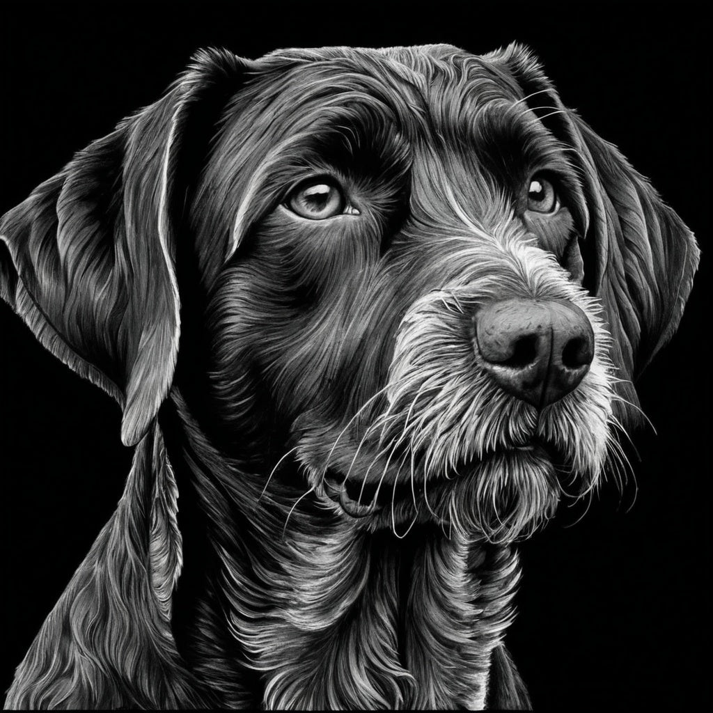 German Wirehaired Pointer Hueforge