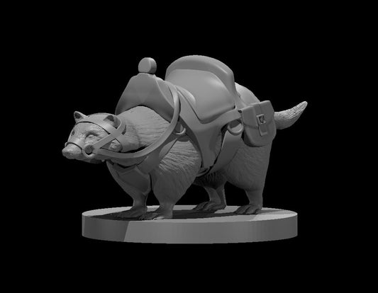 Dungeons & Dragons Giant Badger Mount Miniature