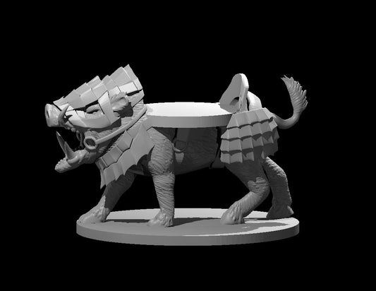 Dungeons & Dragons Giant Boar Mount with mini slot Miniature