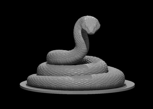 Dungeons & Dragons Giant Constrictor Snake coiled Miniature