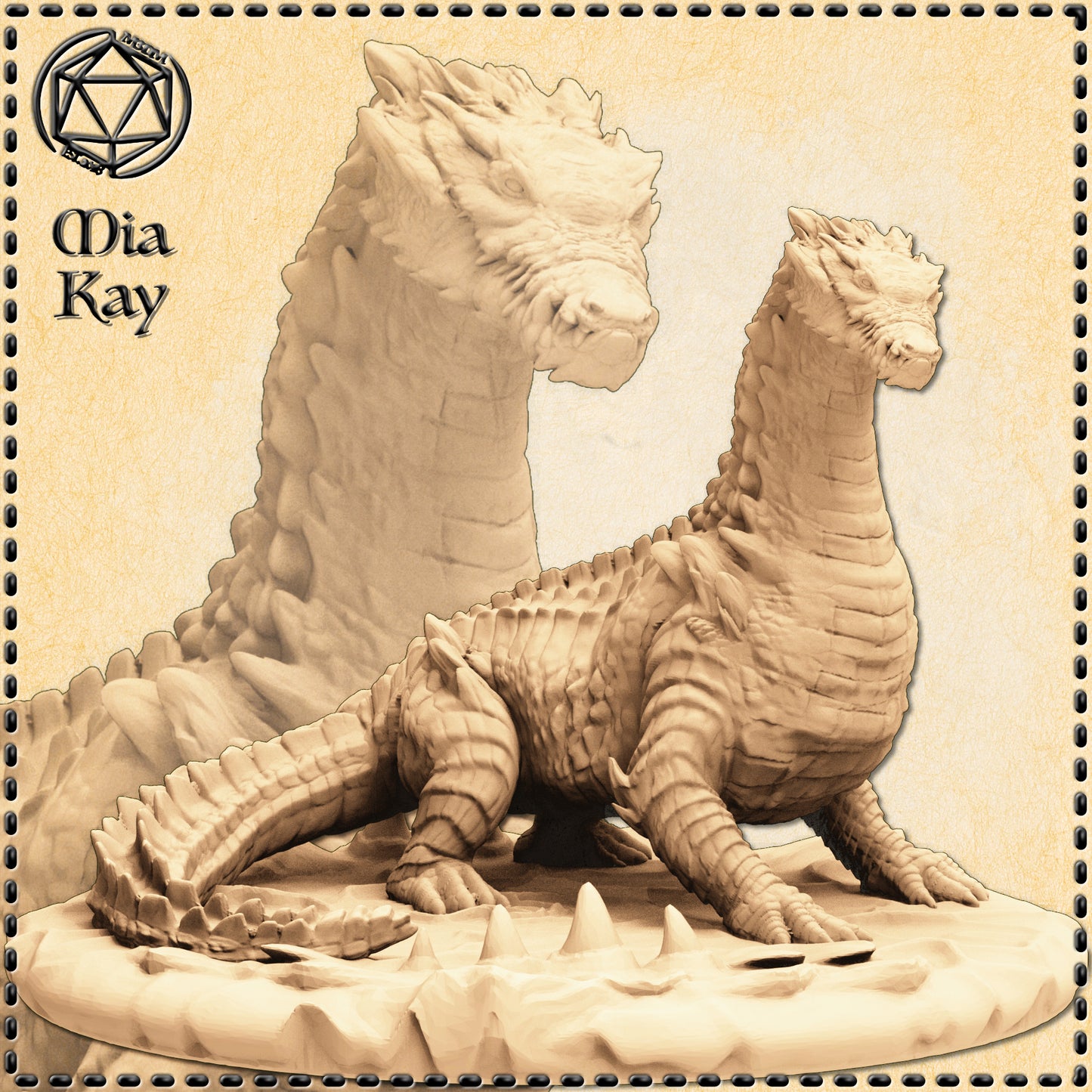 Dungeons & Dragons Giant Lizard Miniature