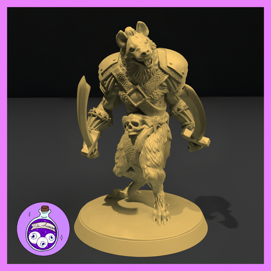 Dungeons & Dragons Gnoll Fighter Miniature