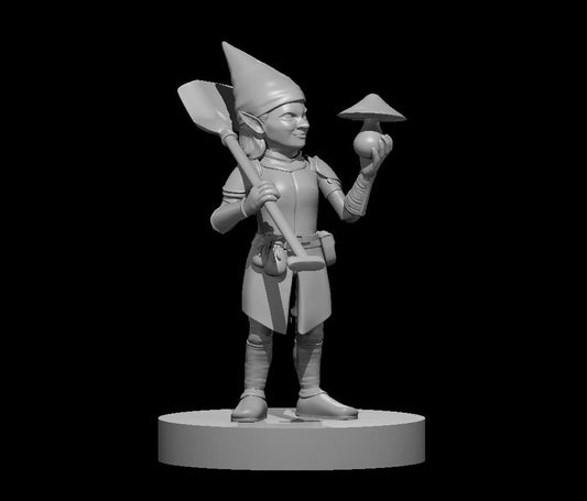 Dungeons & Dragons Gnome Female Grave Cleric Miniature