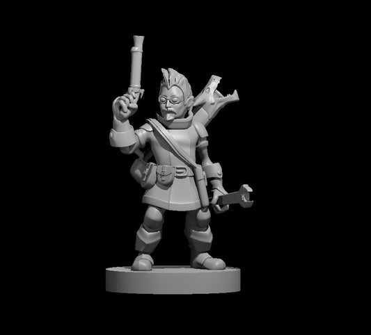 Dungeons & Dragons Gnome Male Artillerist Artificer Miniature