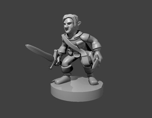 Dungeons & Dragons Gnome Male Rogue Miniature