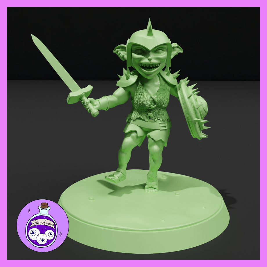 Dungeons & Dragons Goblin Fighter Miniature