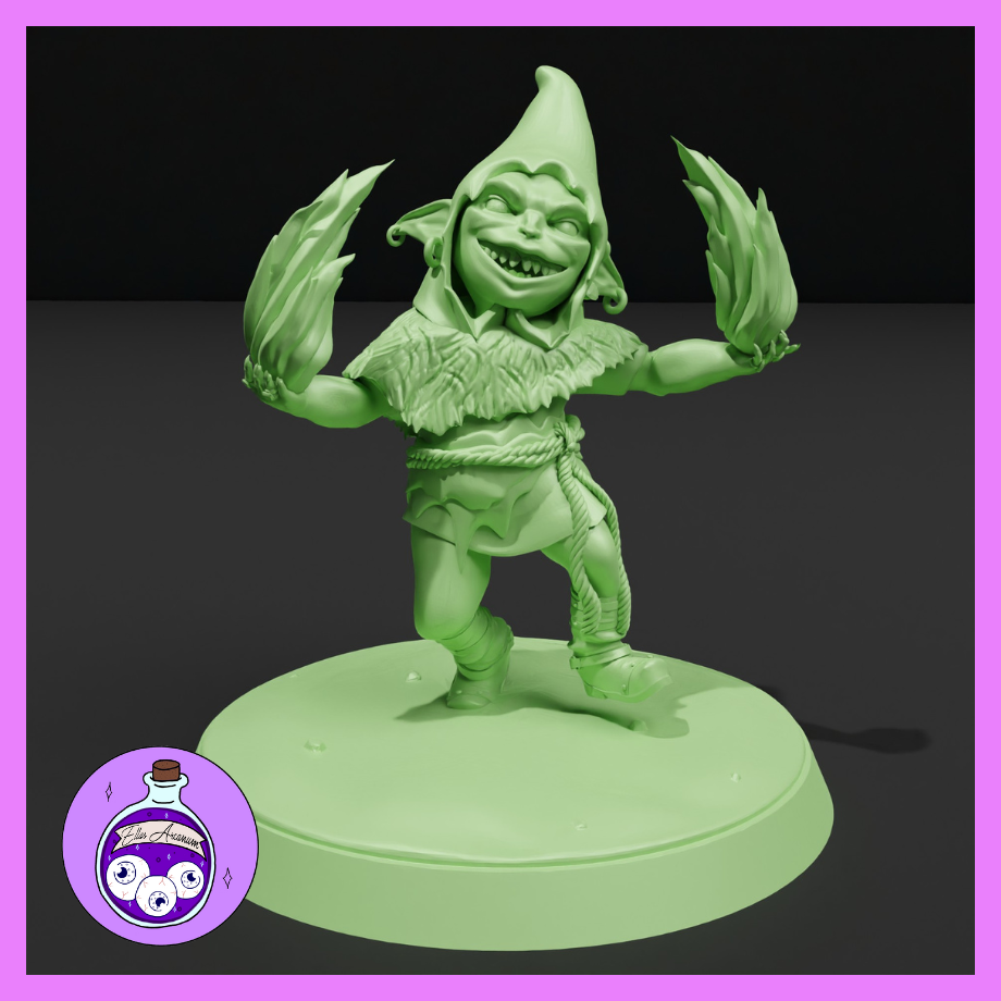 Dungeons & Dragons Goblin Fire Mage Miniature