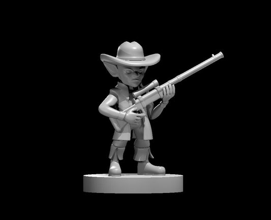 Dungeons & Dragons Goblin Gunslinger with Long Rifle Miniature