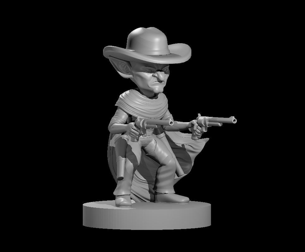 Dungeons & Dragons Goblin Gunslinger with two pistols Miniature