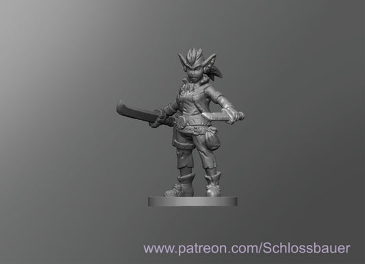 Dungeons & Dragons Goblin female Miniature