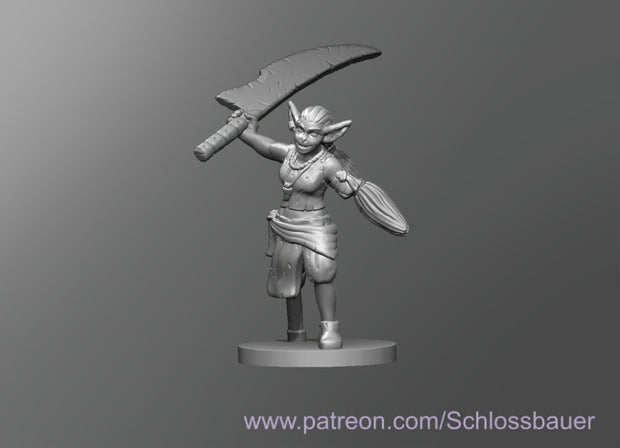 Dungeons & Dragons Goblin female Miniature