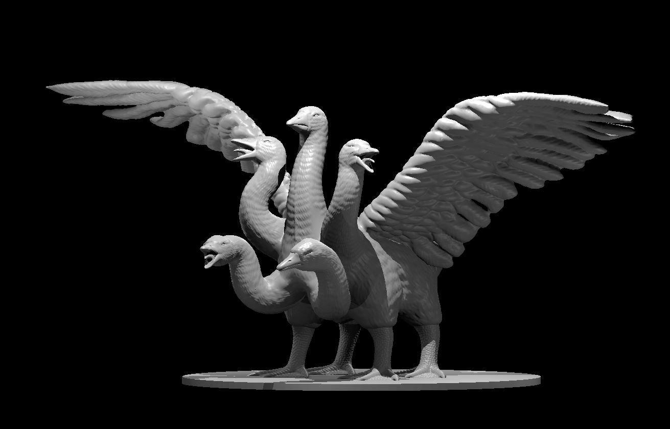 Dungeons & Dragons Goose Hydra Miniature