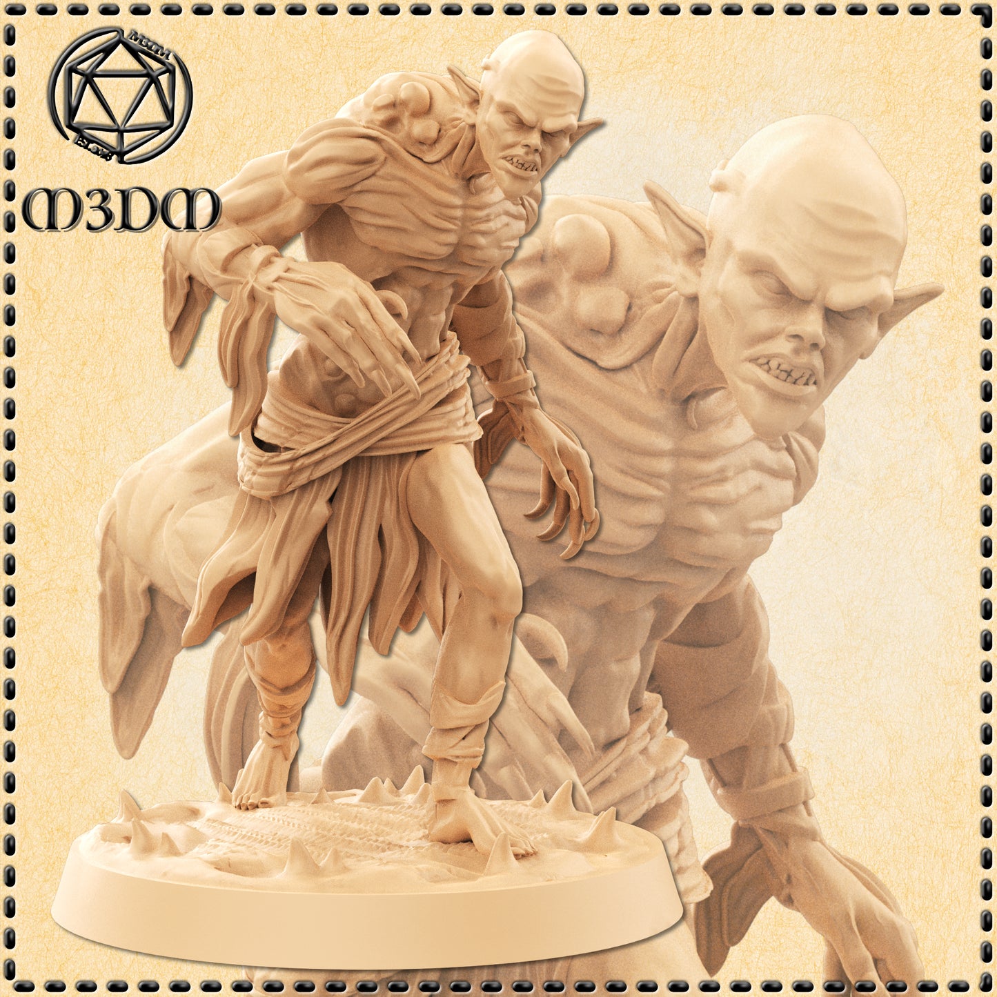 Dungeons & Dragons Graveyard Ghoul Creeping Miniature