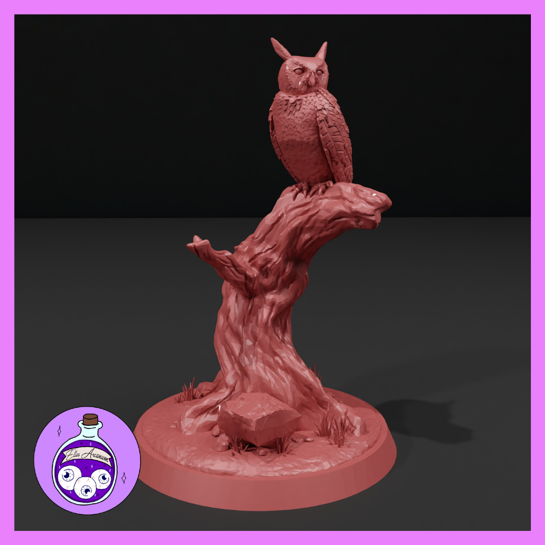 Dungeons & Dragons Great Horned Owl Miniature