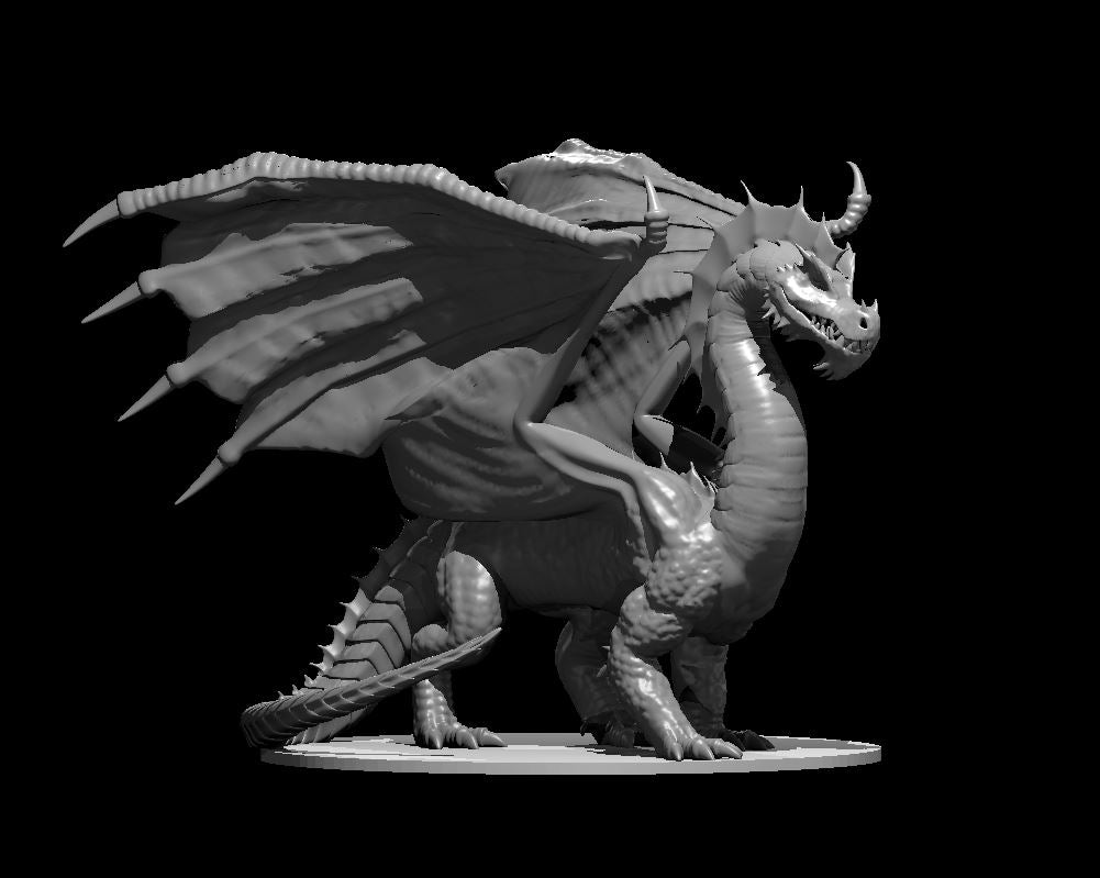 Dungeons & Dragons Adult Green Dragon Miniature