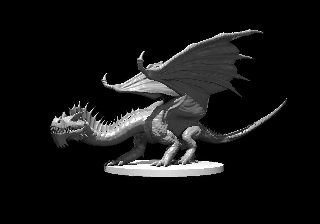 Dungeons & Dragons Young Green Dragon Miniature