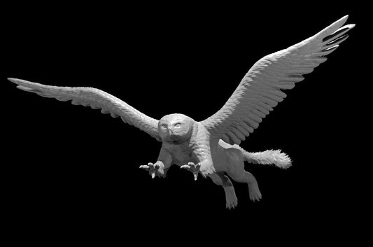 Dungeons & Dragons Snowy Owl Griffon Miniature