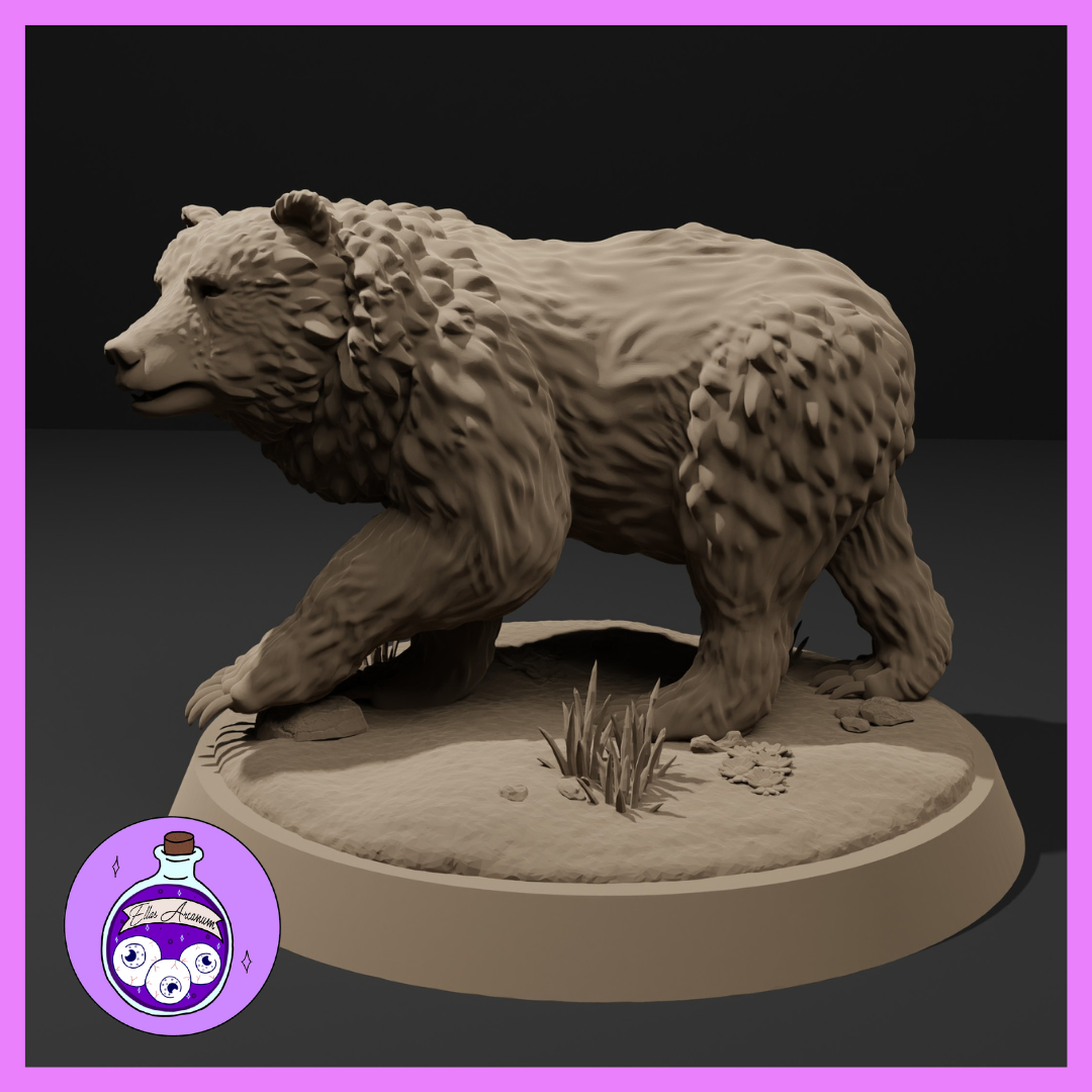 Dungeons & Dragons Grizzly Bear Miniature