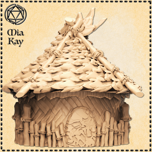 Dungeons & Dragons Grung Hut Miniature