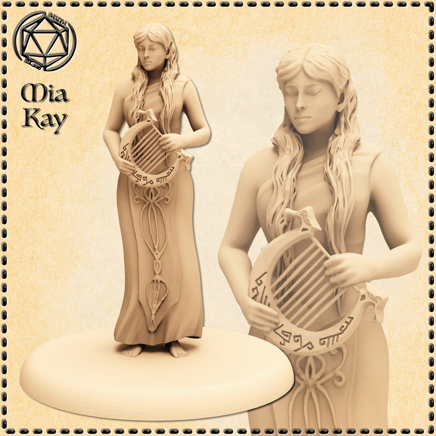 Dungeons & Dragons Half Elf Bard Miniature