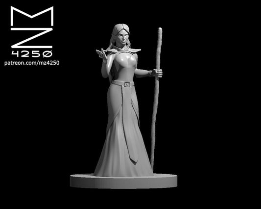 Dungeons & Dragons Half Elf Female Sorceress Miniature