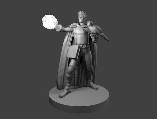 Dungeons & Dragons Half Elf Warlock Miniature