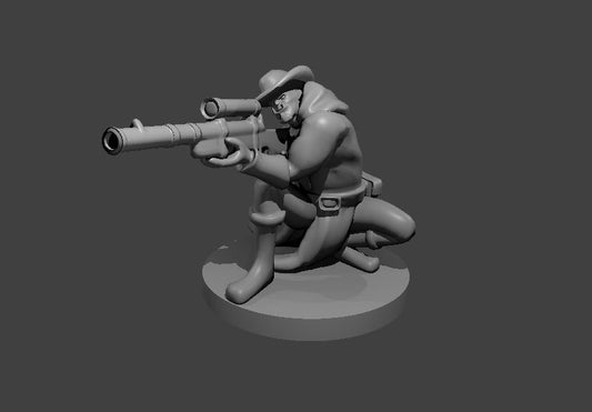 Dungeons & Dragons Half Orc Rifleman Gunslinger Miniature